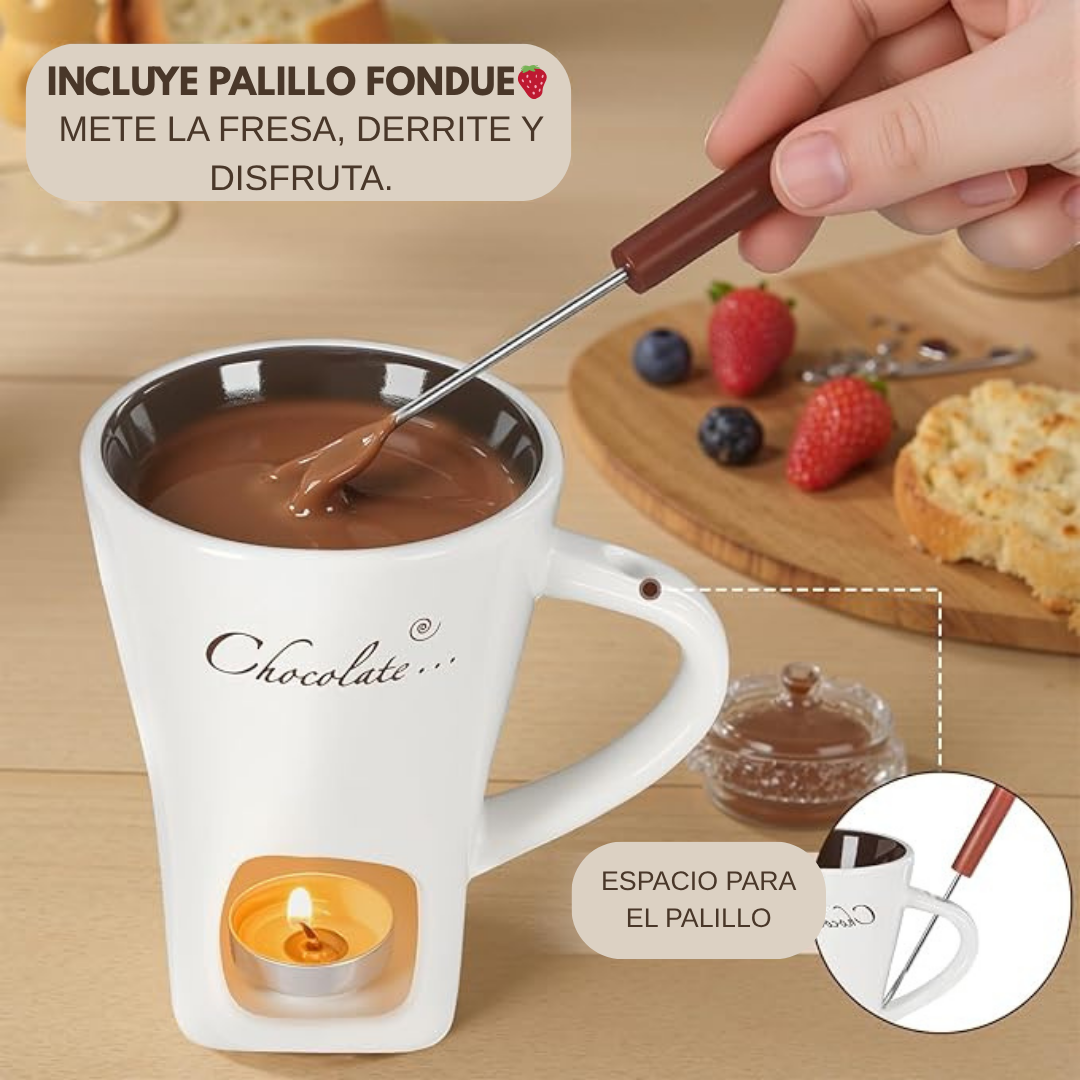 Fonduelove™ taza para derretir chocolate