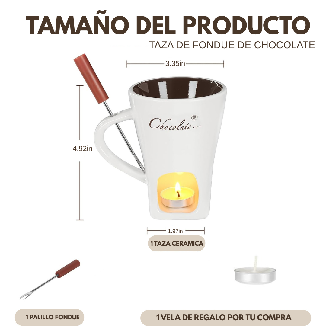 Fonduelove™ taza para derretir chocolate