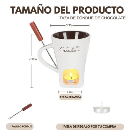 Fonduelove™ taza para derretir chocolate